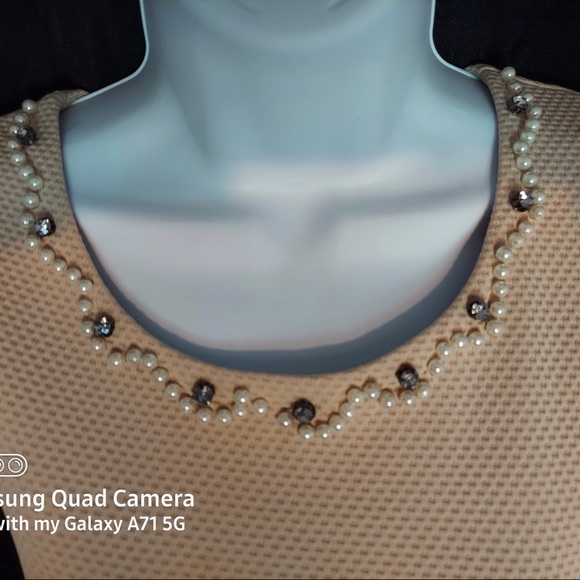 Myan Boutique Pearl Beaded Dress - Picture 2 of 5